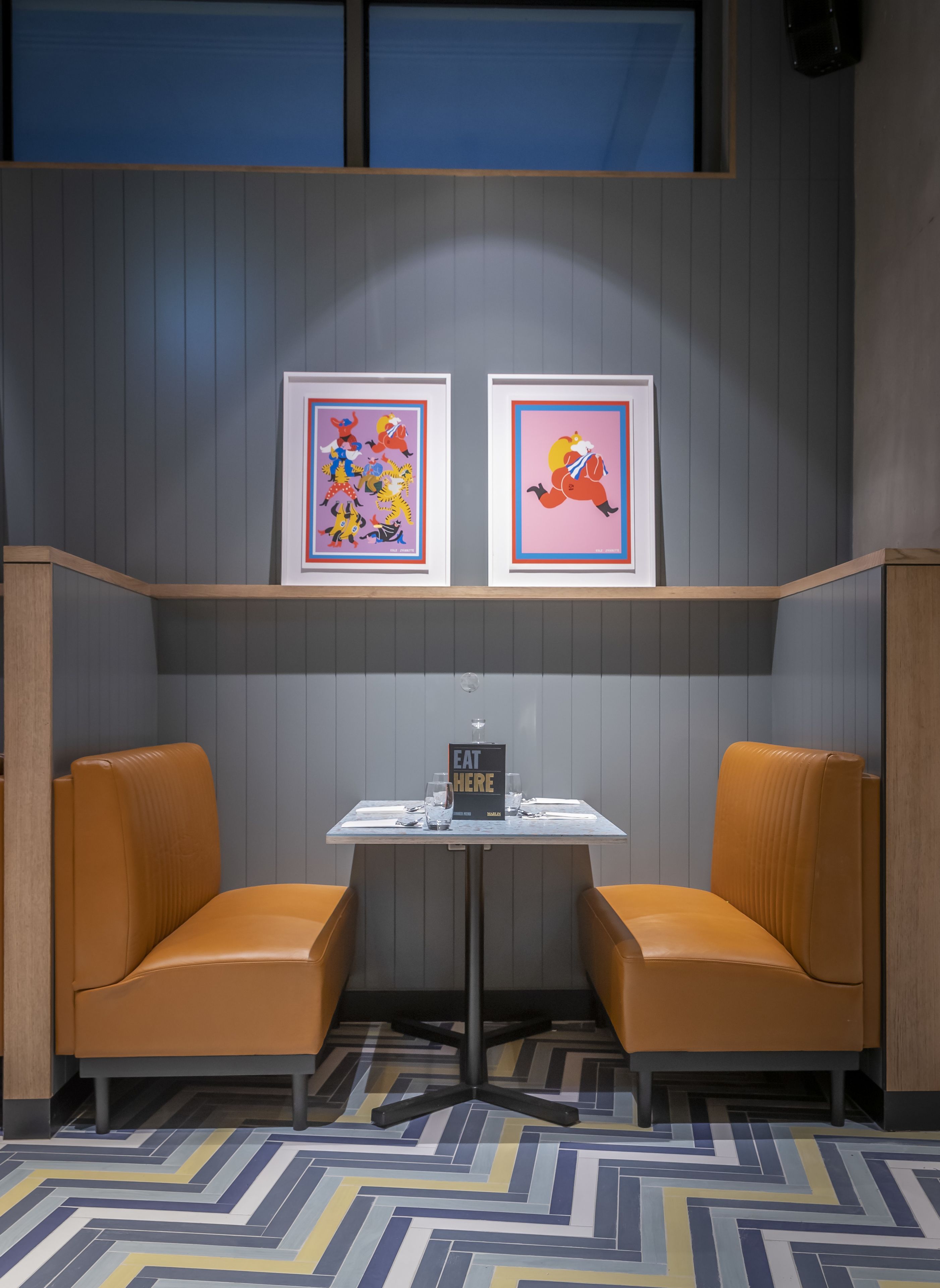Sitteområde i lobbyen