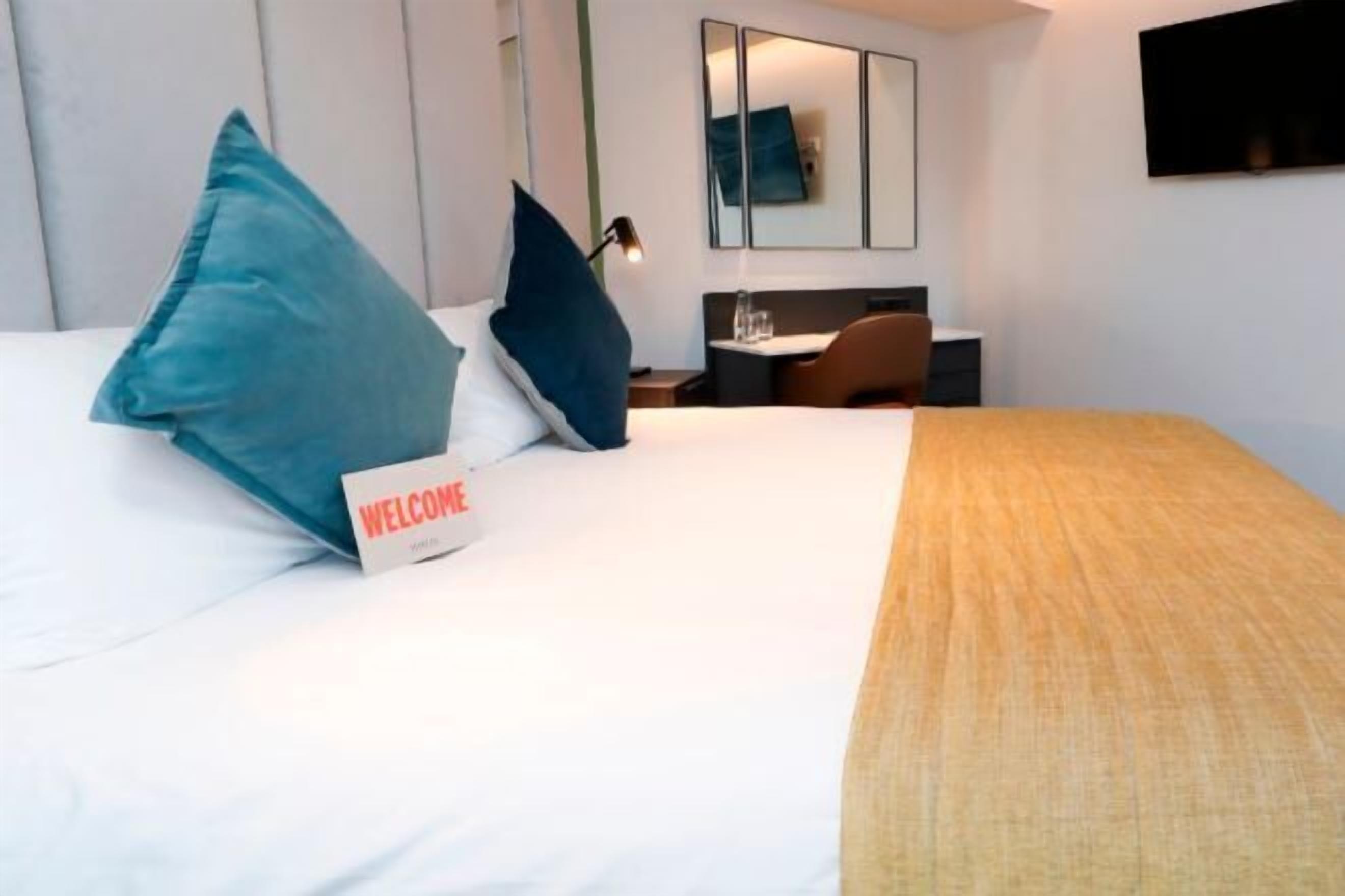 In-room safe, desk, laptop workspace, blackout drapes