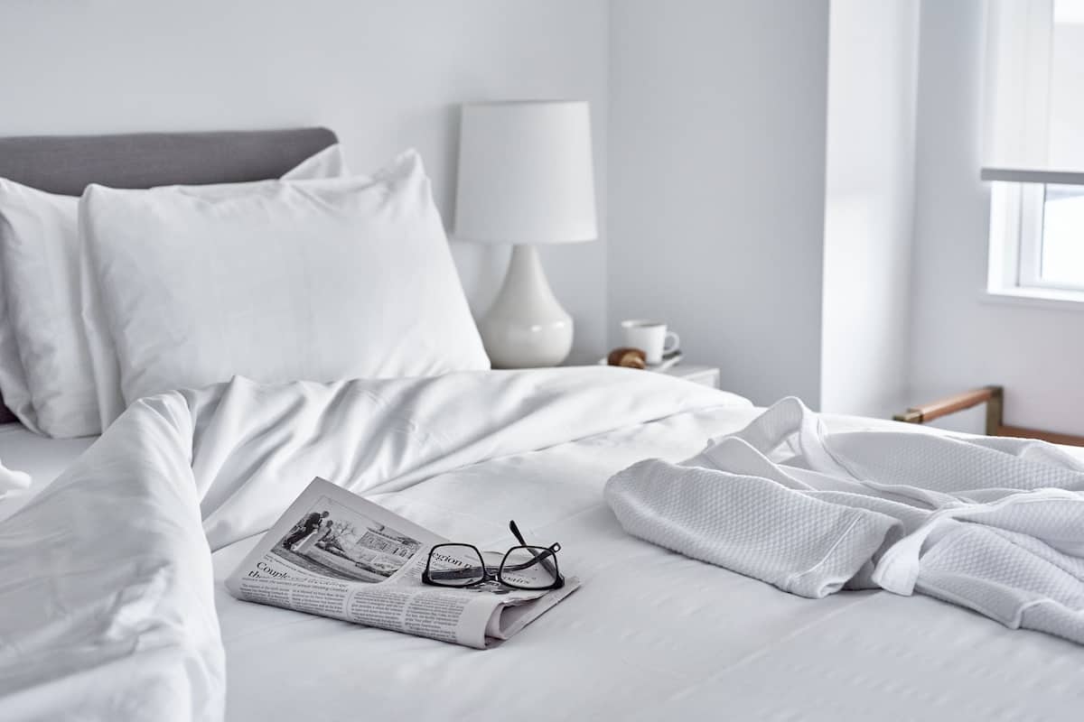 1 chambre, literie de qualité supérieure, couette en duvet d'oie
