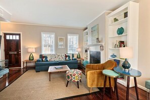 Ferienhaus, 2 Queen-Betten (Coach`s Corner) | Wohnzimmer