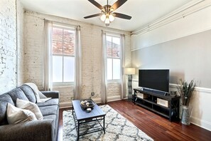 Condo, 1 King Bed (Above Broughton St 3015B) | Living room