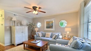 Condo, 2 Queen Beds (Wade on the Water) | Living room - Wade on the Water (Tybee Island)