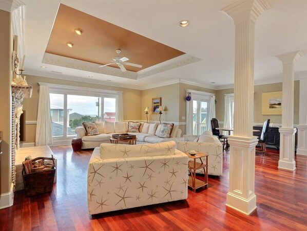 House, Multiple Beds (Tybee Nights) | Living room