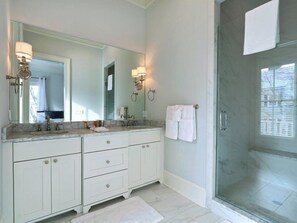 House, Multiple Beds (Southern Exposure) | Bathroom | Hair dryer, towels