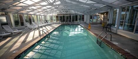 Indoor pool, a heated pool