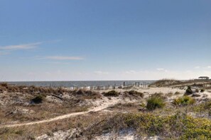 Vista a la playa o el mar