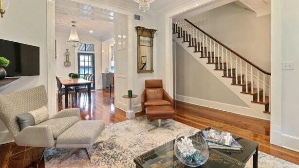 House, Multiple Beds (Isaac LaRoche Estate) | Living room - Isaac Laroche Estate (Savannah)