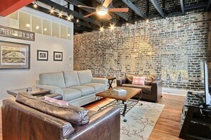 House, Multiple Beds (Ellis Square Loft) | Living room