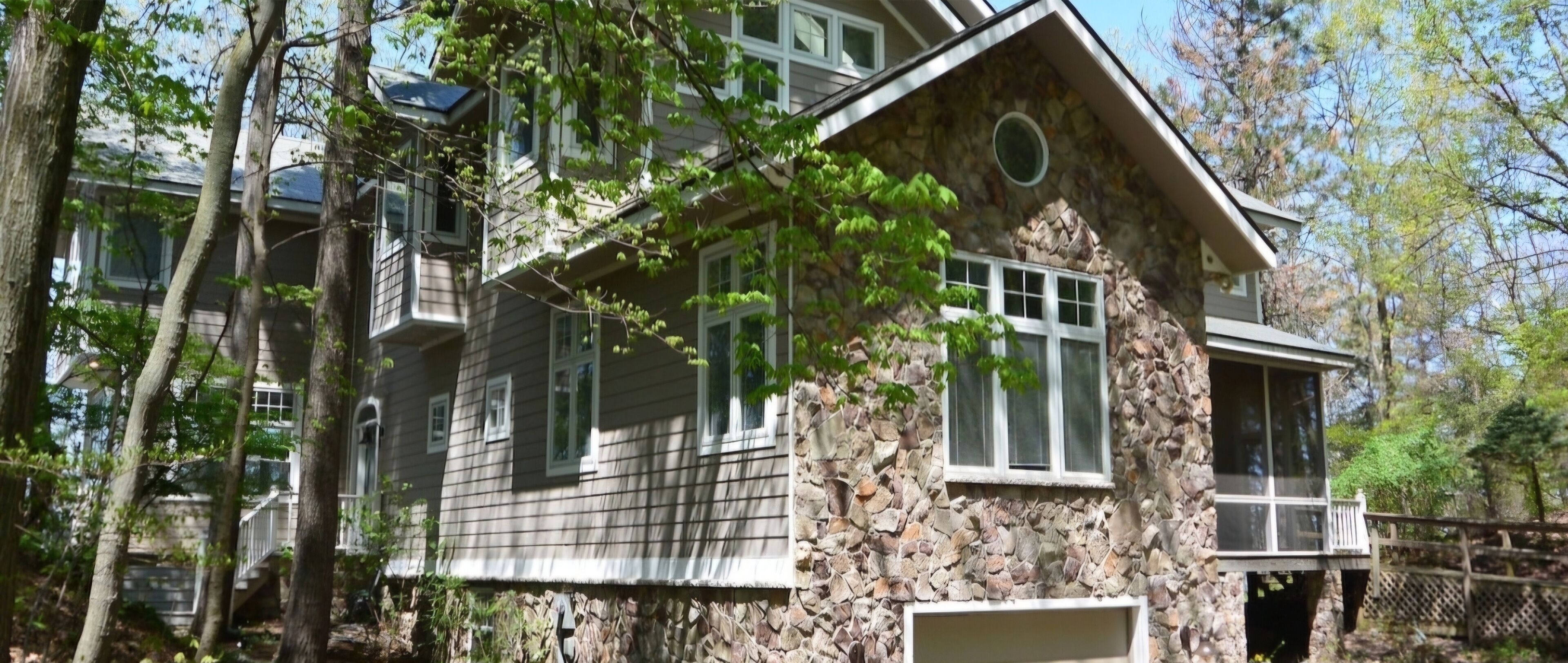Private Beach on 10 acres. Custom built. Secluded yet close to Harbor Country.