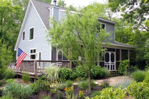 Exterior - Spacious Harbor Dunes Oasis- Private Hot Tub & Fire Pit, 5m to Beach, Assoc Pool (New Buffalo)