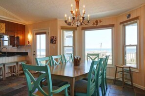 Dining - Oceanfront 4-bedroom home at Holden Beach, perfect for fun and relaxation. (Holden Beach)