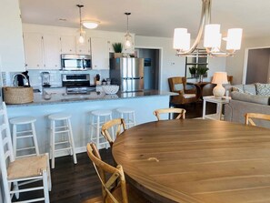 Interior - Experience oceanfront living at Dune Deck North, a cozy 4-bedroom duplex in Holden Beach. (Holden Beach)