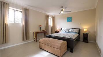 1 bedroom, desk, soundproofing, iron/ironing board