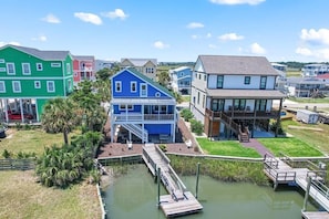 Exterior - Oceanfront Heaven's Anchor in Holden Beach, 3BR, 2BA, perfect for family fun! (Holden Beach)