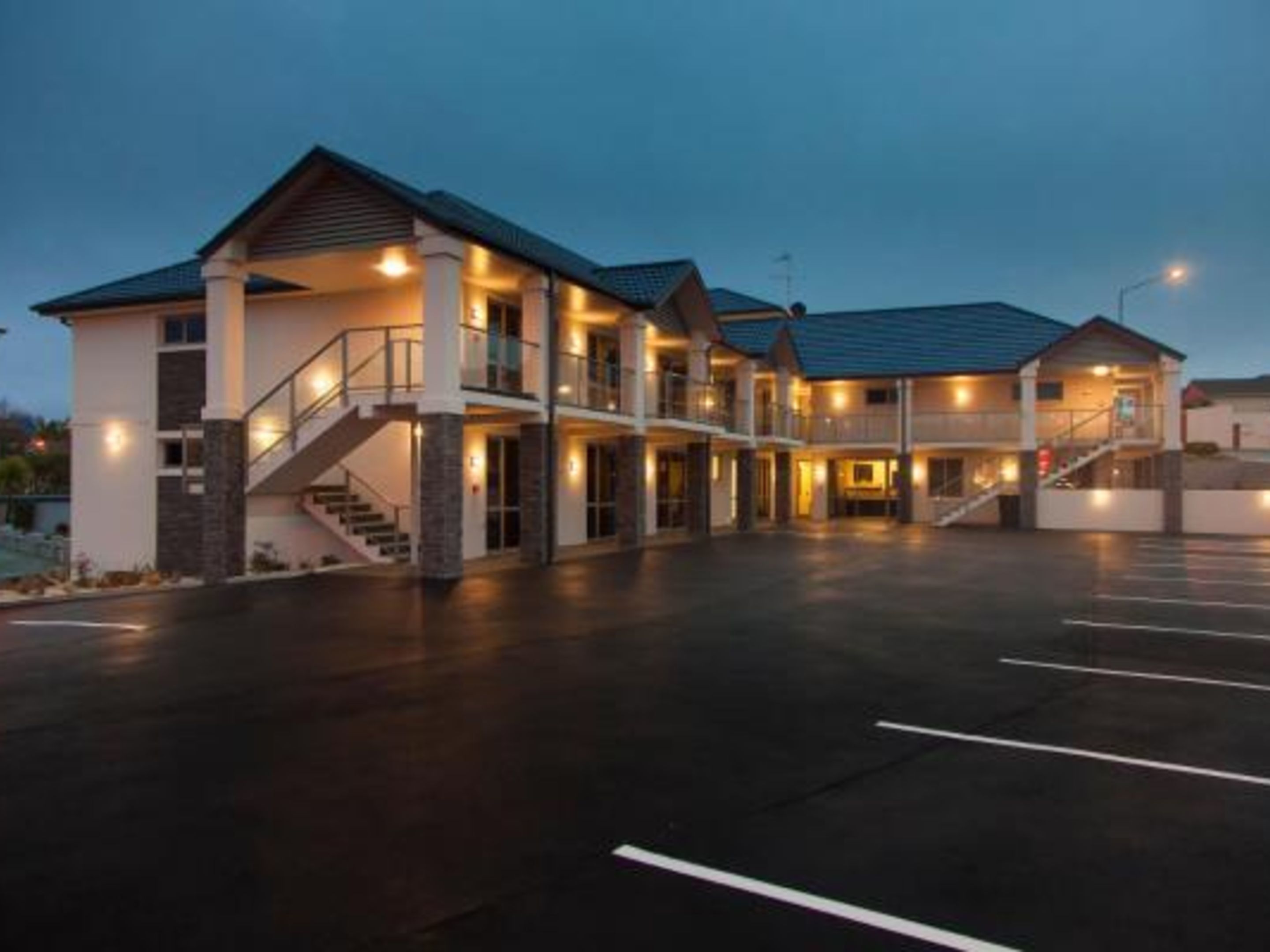 Front of property – evening/night