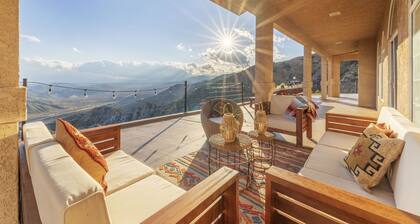 Summit House Joshua Tree | Iconic Mountain Estate with Spa, Ping-Pong, Fire Pit