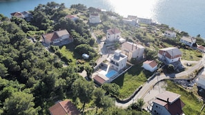 Aerial view - Villa Lele - Pool, Sea & Mountain View (Novigrad)