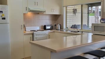 Microwave, oven, dishwasher, toaster