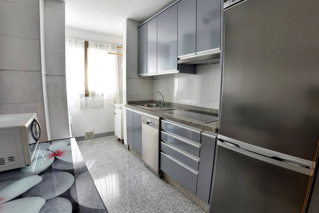 Kühlschrank, Mikrowelle, Herdplatte, Geschirrspüler