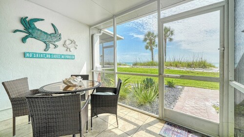 LaPlaya 104A- Gulf front! Walk right from your lanai onto the private beach.