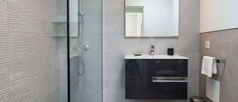 Shower, hair dryer