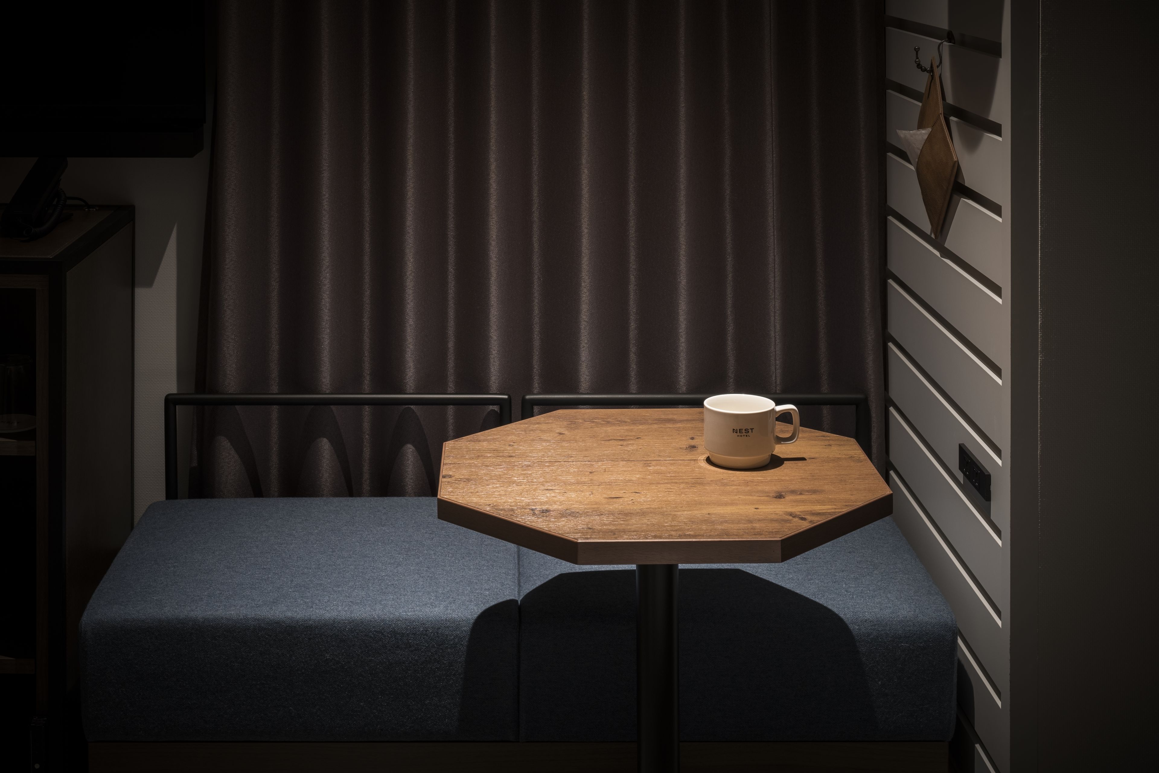 down duvets, pillow-top beds, in-room safe, blackout curtains