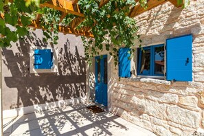 Exterior detail - The spacious and beautiful villa with private pool and large yard with the garden (Bokordici)