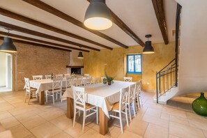 Dining - The spacious and beautiful villa with private pool and large yard with the garden (Bokordici)