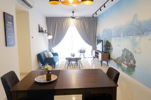 Apartamento, 2 habitaciones, no fumadores | Servicio de comidas en la habitación
