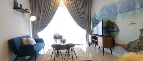 Apartment, 2 Bedrooms, Non Smoking | Living area