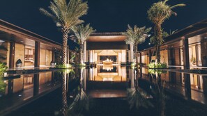 Front of property – evening/night