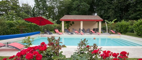 A heated pool