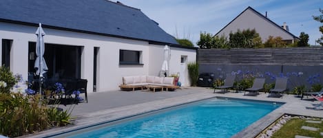A heated pool