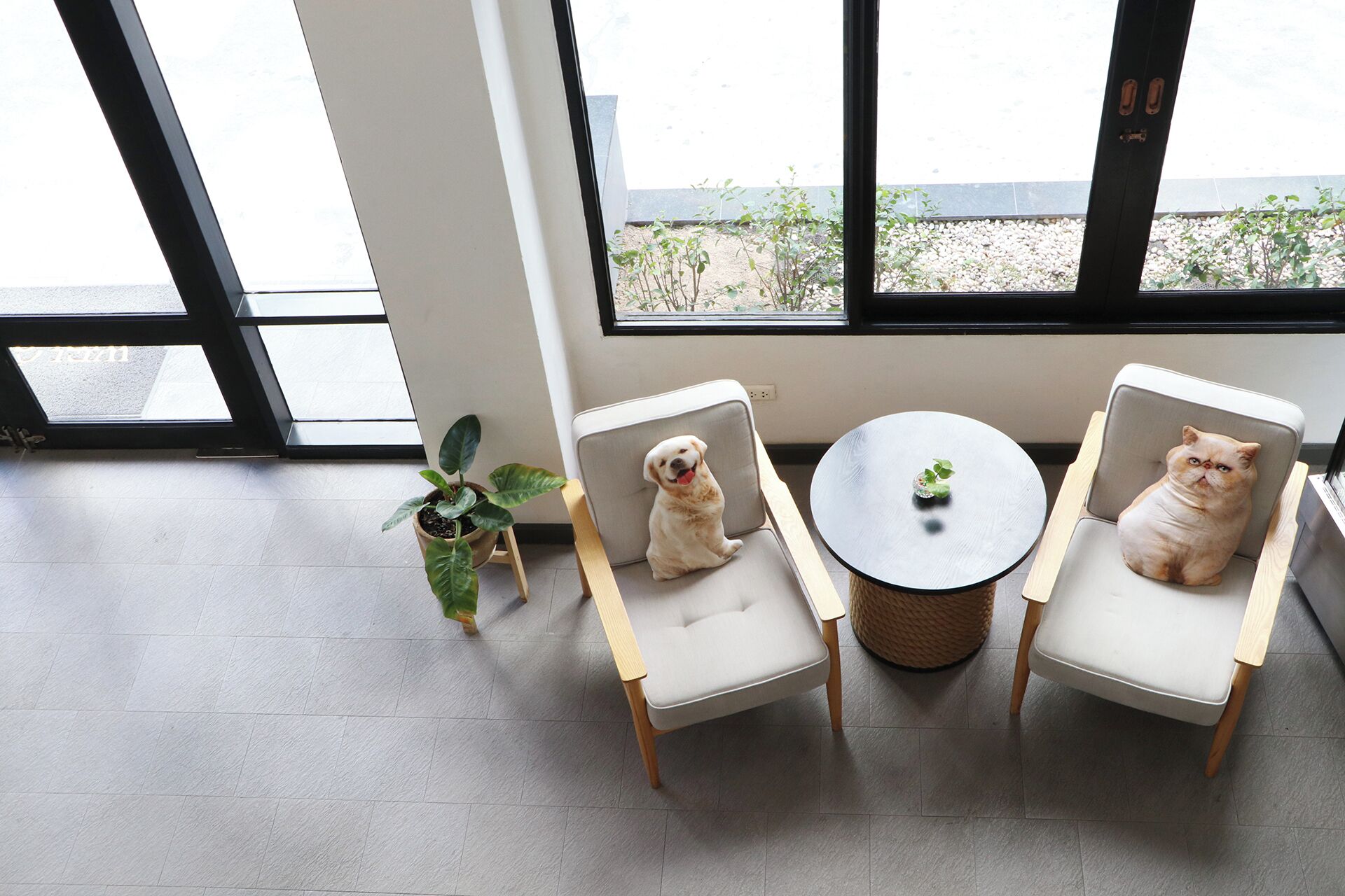 Sitteområde i lobbyen