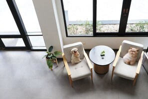 Sitteområde i lobbyen