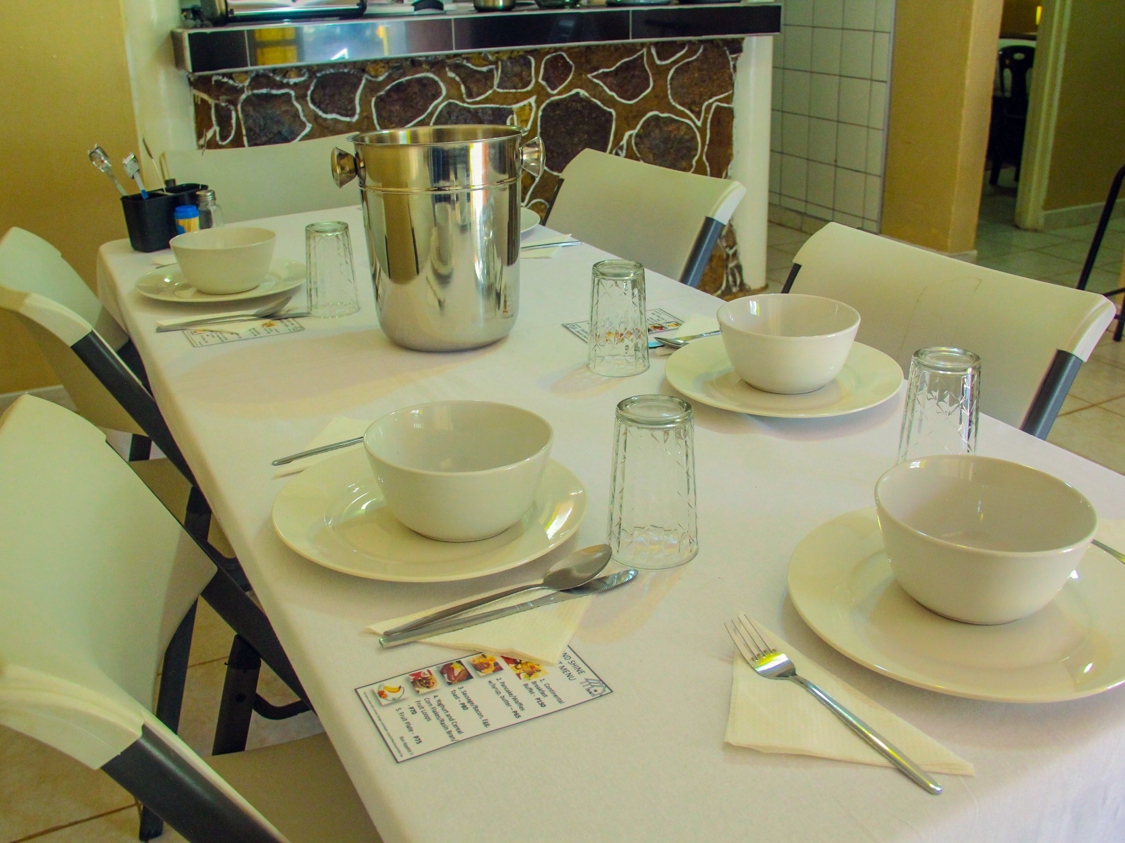 Restauration dans la chambre