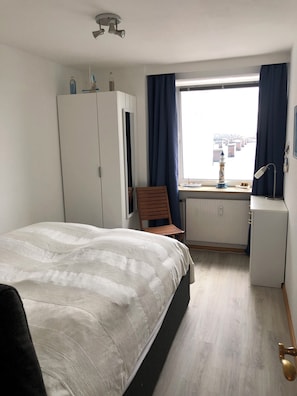 1 bedroom, desk, iron/ironing board
