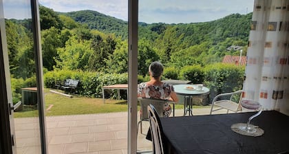 Renoviertes großes rauchfreies Apartment - ruhige Lage - Blick in die Waldregion