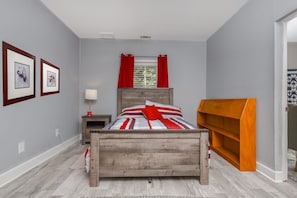 1 bedroom, iron/ironing board, travel crib, free WiFi