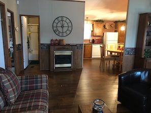 TV, fireplace - Harrods Hideaway on Lake Norrell , Arkansas (sleeps 6) (Alexander)