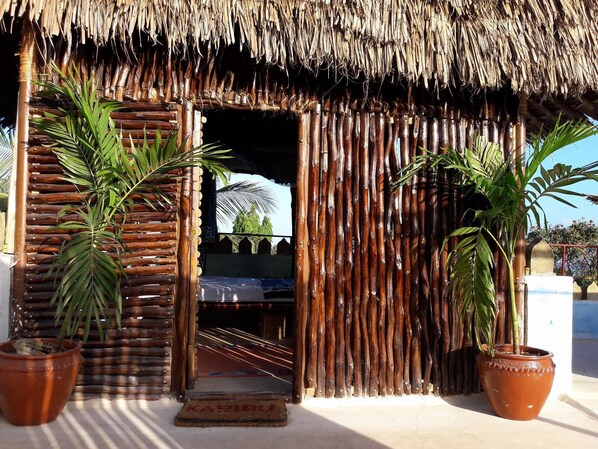 Kamar Double Panorama, 1 Tempat Tidur Queen, kamar mandi umum | Teras/patio