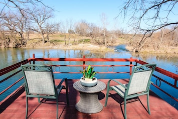 Listen to the rapids from your private dock