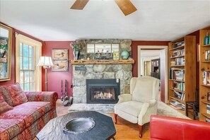 Televisor intel·ligent, llar de foc i llibres 