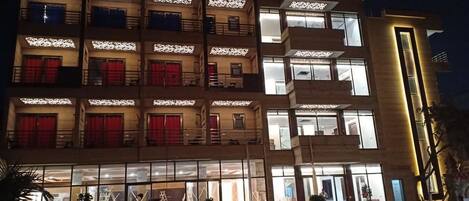 Majoituspaikan julkisivu