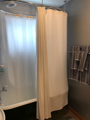 Hair dryer, towels