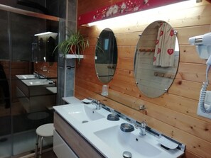 Shower, hair dryer, toilet paper - Charming 4* chalet with panoramic view, south-facing, sleeps 6. (Gérardmer)