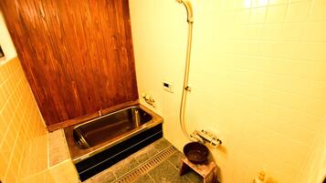 Japanese Style Townhouse | Bathroom | Separate bathtub and shower, deep-soaking bathtub, free toiletries