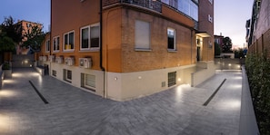 Front of property – evening/night