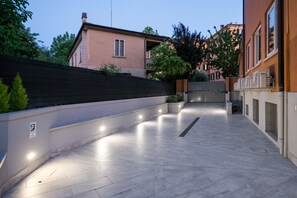 Front of property – evening/night