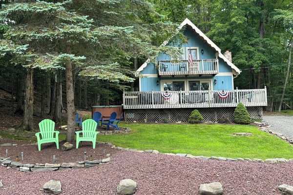 Front with Sitting Area and Firepit